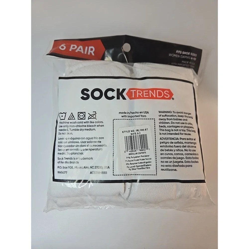 Crew Socks Women (Sz 4-10) 3 Packs of 6 Pair - Picture 4 of 4